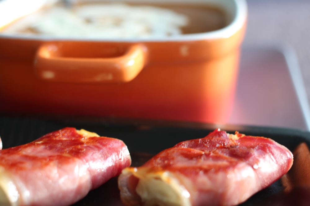 linzensoep met geitenkaasrolletjes